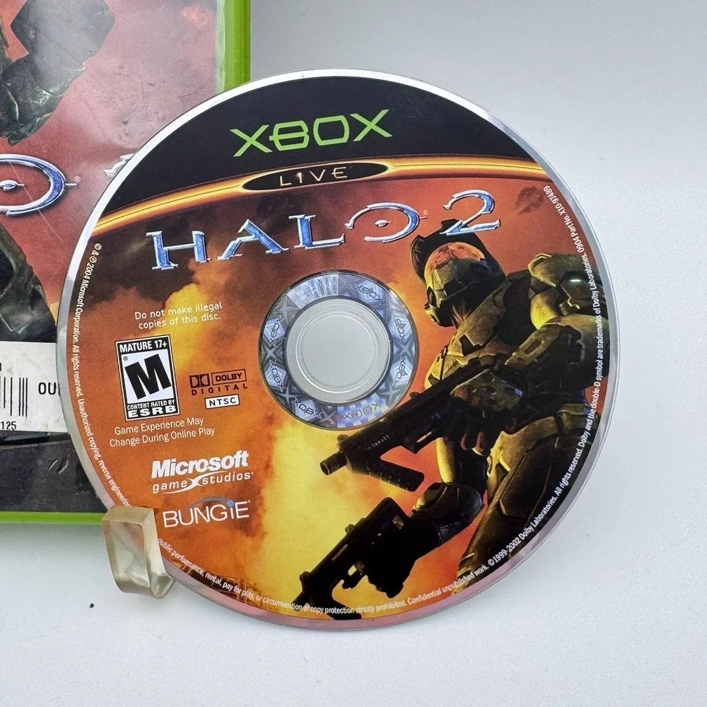 Halo 2 Black Label (Original Xbox, 2004) CIB Complete with Manual EUC